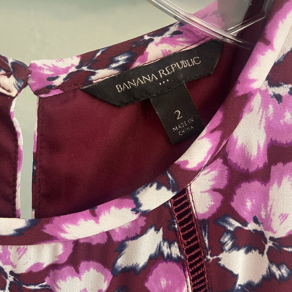 Banana Republic Purple and Pink Midi Dress - Picture 6 of 8